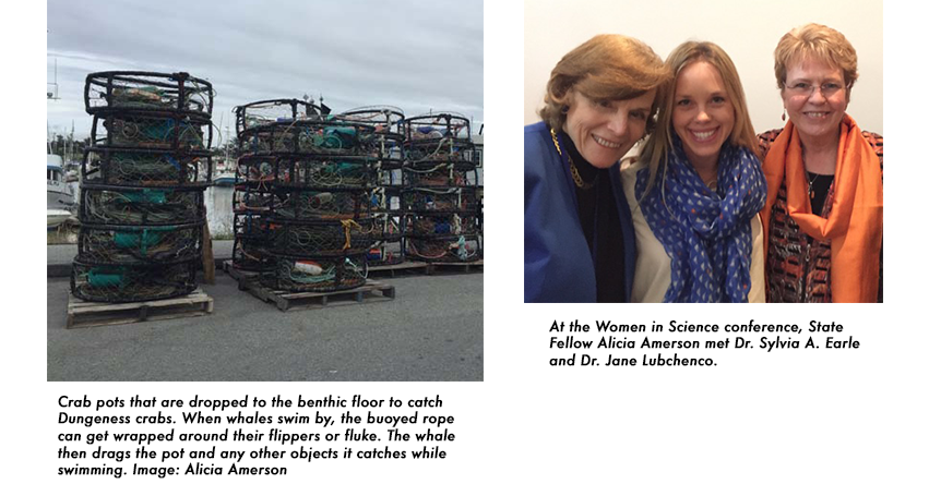 Alicia Amerson pictured with Dr. Sylvia A. Earle and Dr. Jane Lubchenco