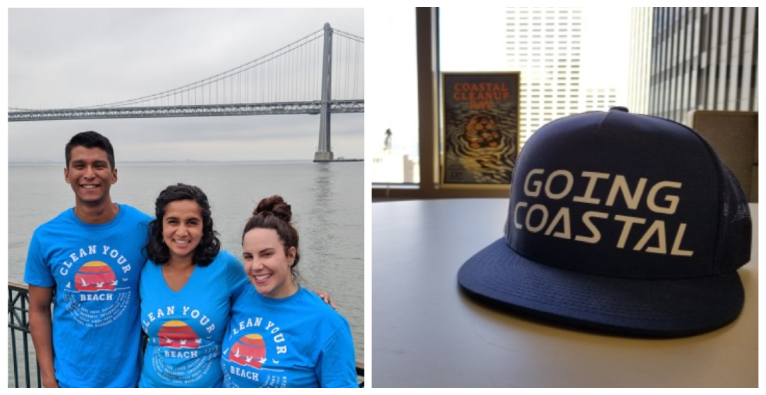 State Fellow Erik Martinez participates in Coastal Clean-up Day in San Francisco.