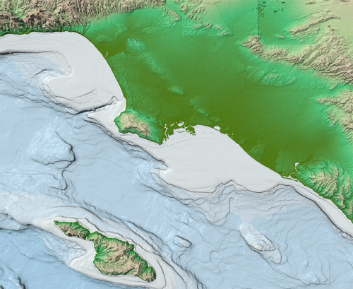 map of off-shore near LA