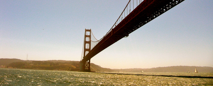 Photo of golden gate bridge over san francisco bay