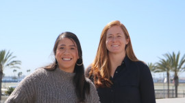 two women with sky as background