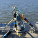 Aquatic eddy covariance (ARC) benthic flux system in the Bay-Delta.