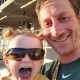 Andrew and his niece enjoying an Oakland A's game