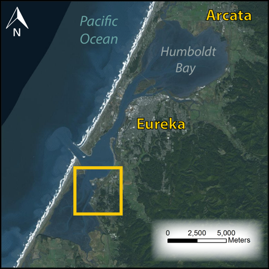 Map showing King Salmon, California