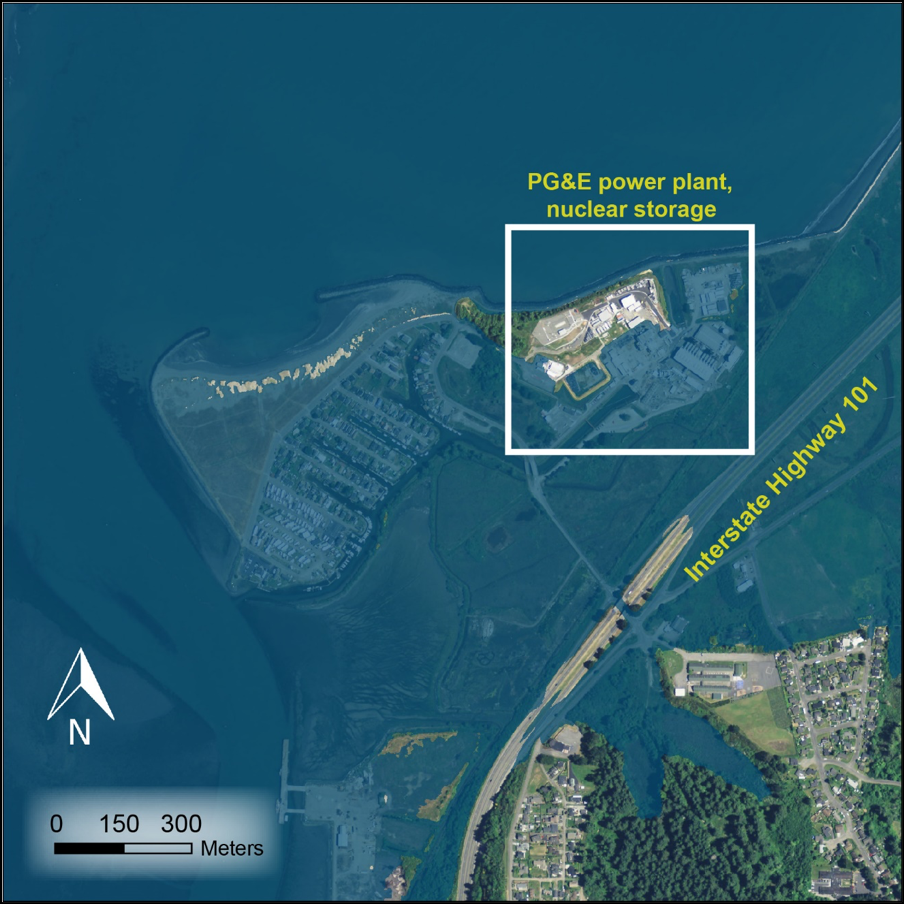 Map showing projected flooding in King Salmon by 2100